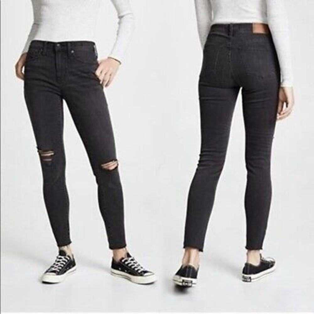 Madewell 9" High Rise Skinny Jean Black Size 27